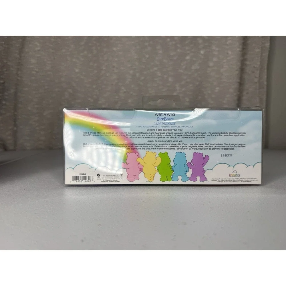 Wet N Wild Care Bears 5 Piece Makeup Sponge Set- LIMITED EDITION- NIB